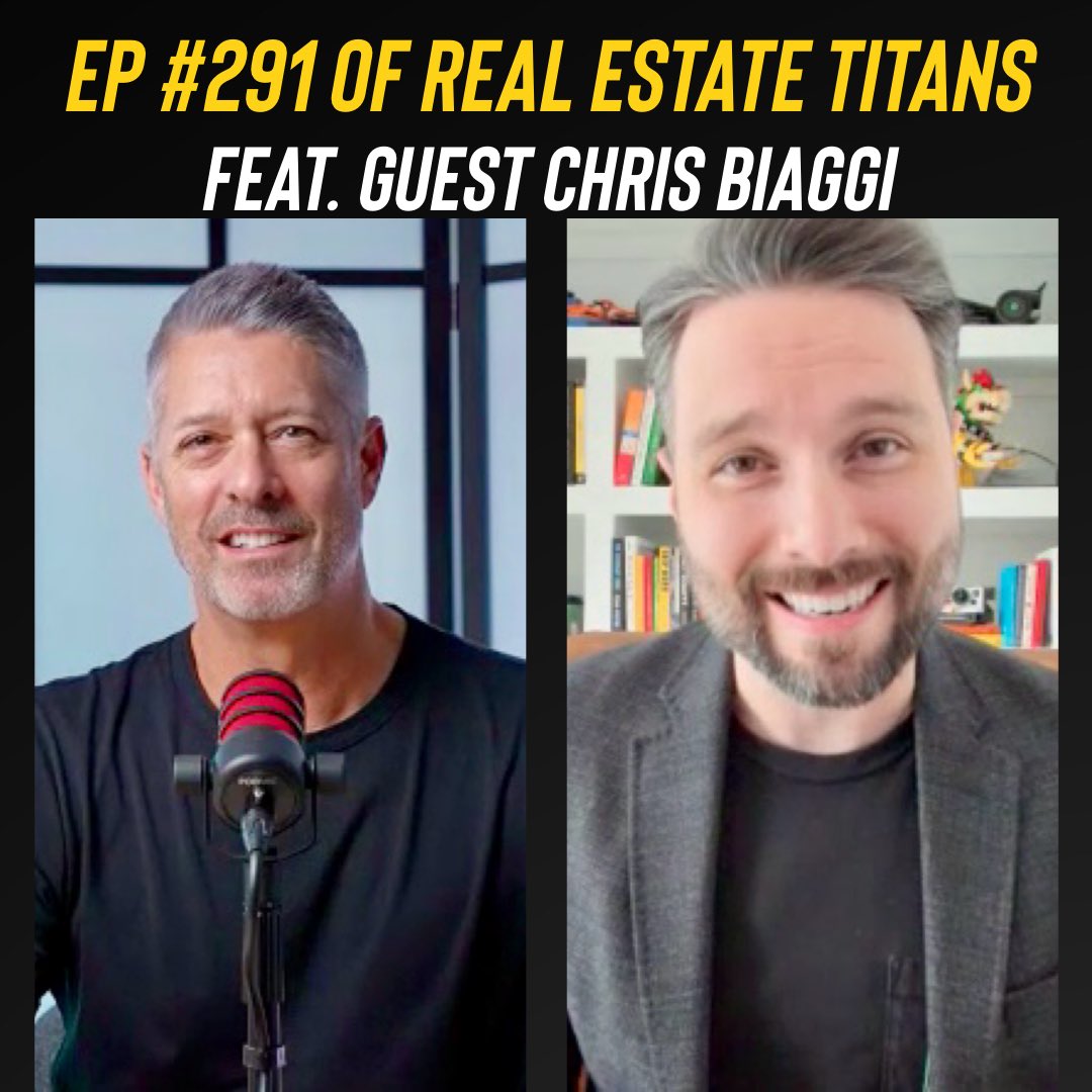 🔥 Episode #291 of Real Estate Titans on the books! A big thanks to our special guest Chris Biaggi! If you missed it take a look back on our Facebook page. 🎙🎬🎧 #RealEstateTitans #podcast 🦁⚡️ 

Sponsored by Lion Bolt Media. 🧠💡
lionboltmedia.com