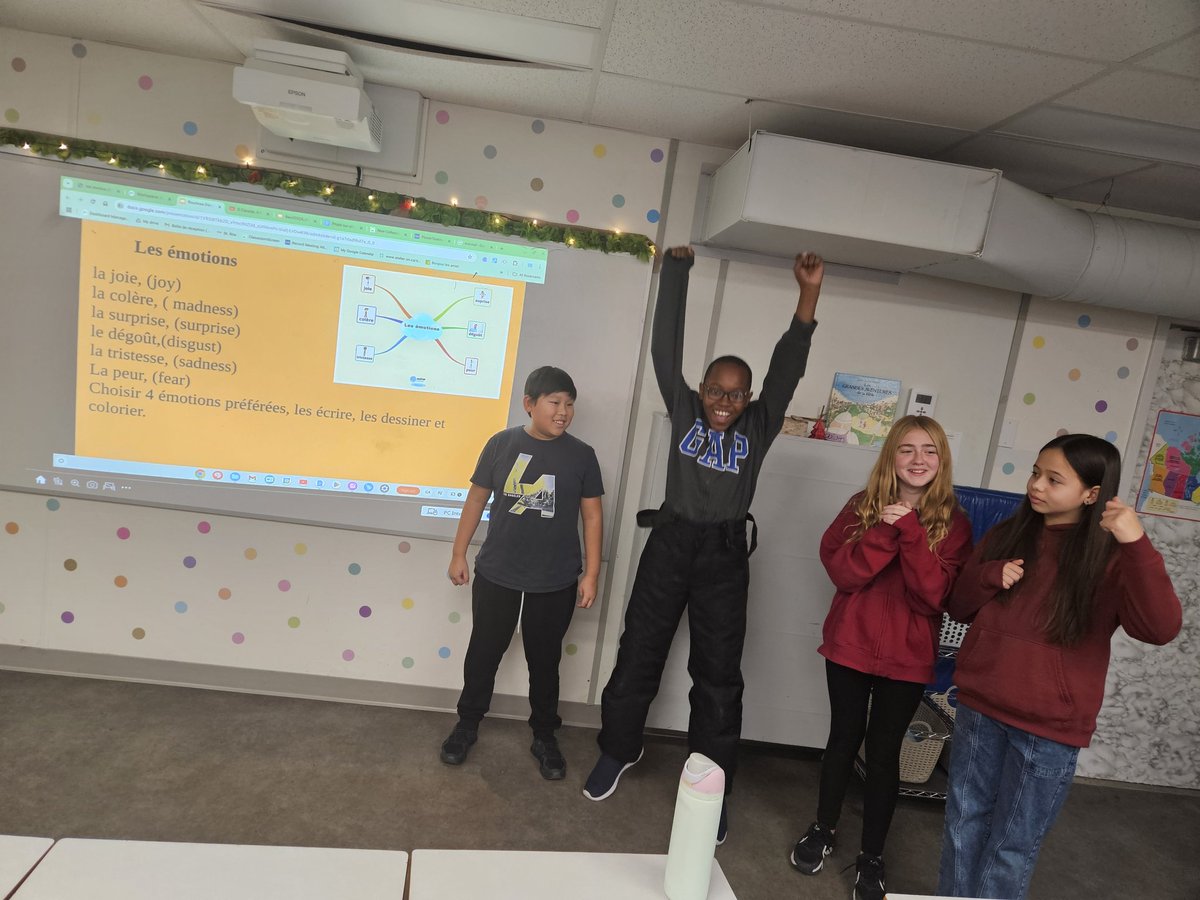 Les émotions dans ma classe de 6e année Immersion! Nous nous sommes biens amusés!