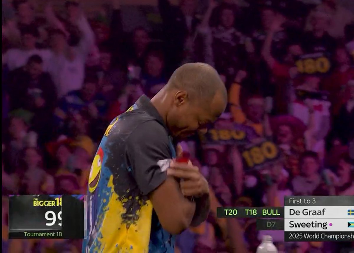 Palmer celebration alert at the Darts 🎯 🤣