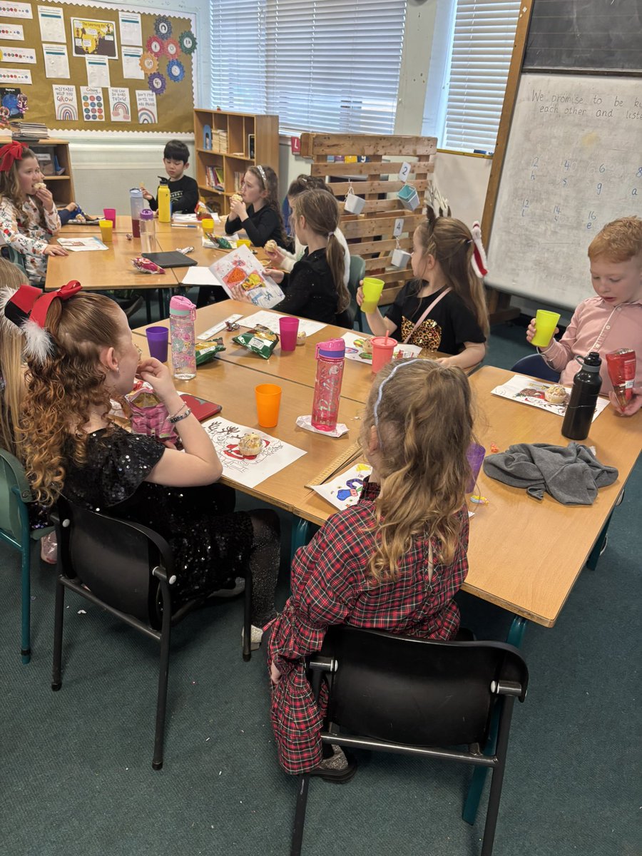 Ready for our Christmas party this afternoon! We also enjoyed the party snacks during our break from dancing. 💃🏼🕺🏼🥳