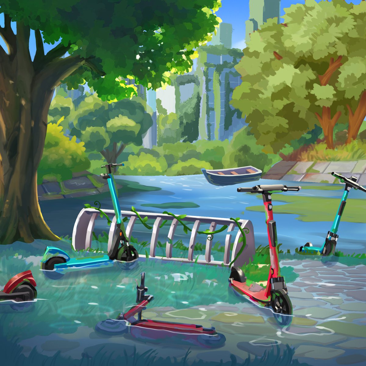 We don't think you'll be able to get around on those scooters anymore 👀💙