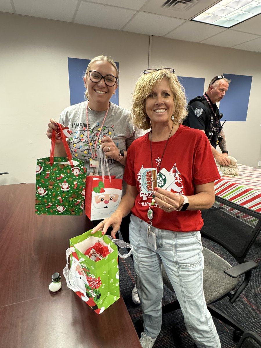 Ms. Osterholm planned fun Reindeer Games to play with teams today. They were very competitive, had fun and earned lots of prizes.