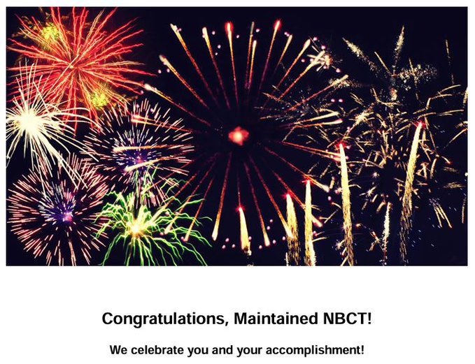 I’m thrilled to announce I’ve completed my National Board Maintenance of Certification in Early and Middle Childhood Literacy and will continue to represent the highest level of teaching for another 5 years. 20 years strong. Here’s to ongoing growth, learning, and impact. 🌟