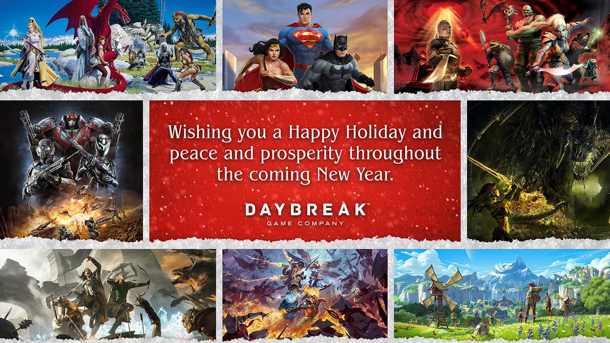 ☃️Daybreak Games celebrates the winter holidays with a slate of limited-time surprises! Read up on what's going on in your favorite games this holiday season! ❄️

Click below! ⬇️
daybreakgames.com/news/dbg-winte…