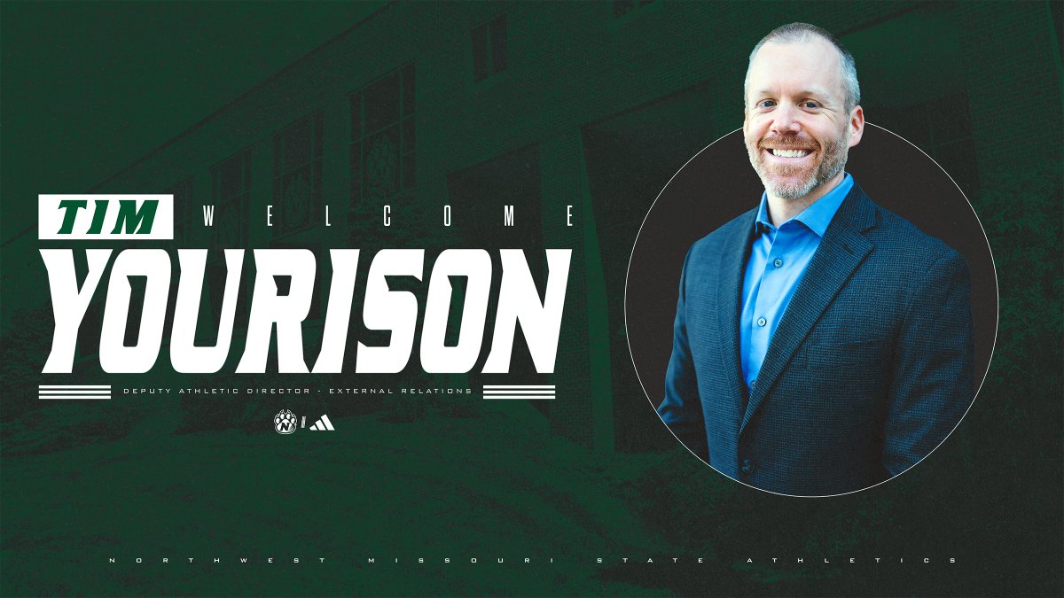 Northwest Missouri State University Director of Athletics Dr. Andy Peterson has announced the hiring of Tim Yourison as the department's Deputy Athletic Director.
 
Yourison will oversee major gifts and annual fundraising for Bearcat athletics. Yourison comes to Northwest after