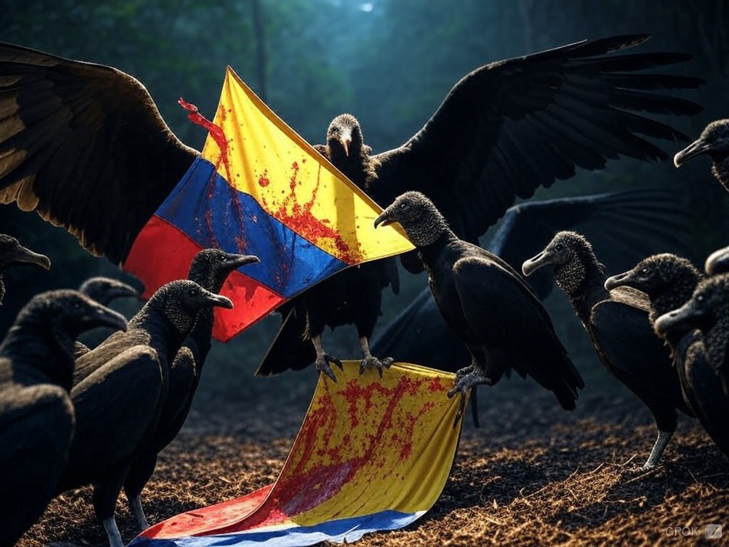 hender0007's tweet photo. @pelinegra0818 Se les cayó la máscara a los carroñeros marxistas del país. Se reúnen para repartirse lo que queda. Colombia ya se dio cuenta de la clase política que son!! Ni un voto más!! https://t.co/S3HmuPGqEz