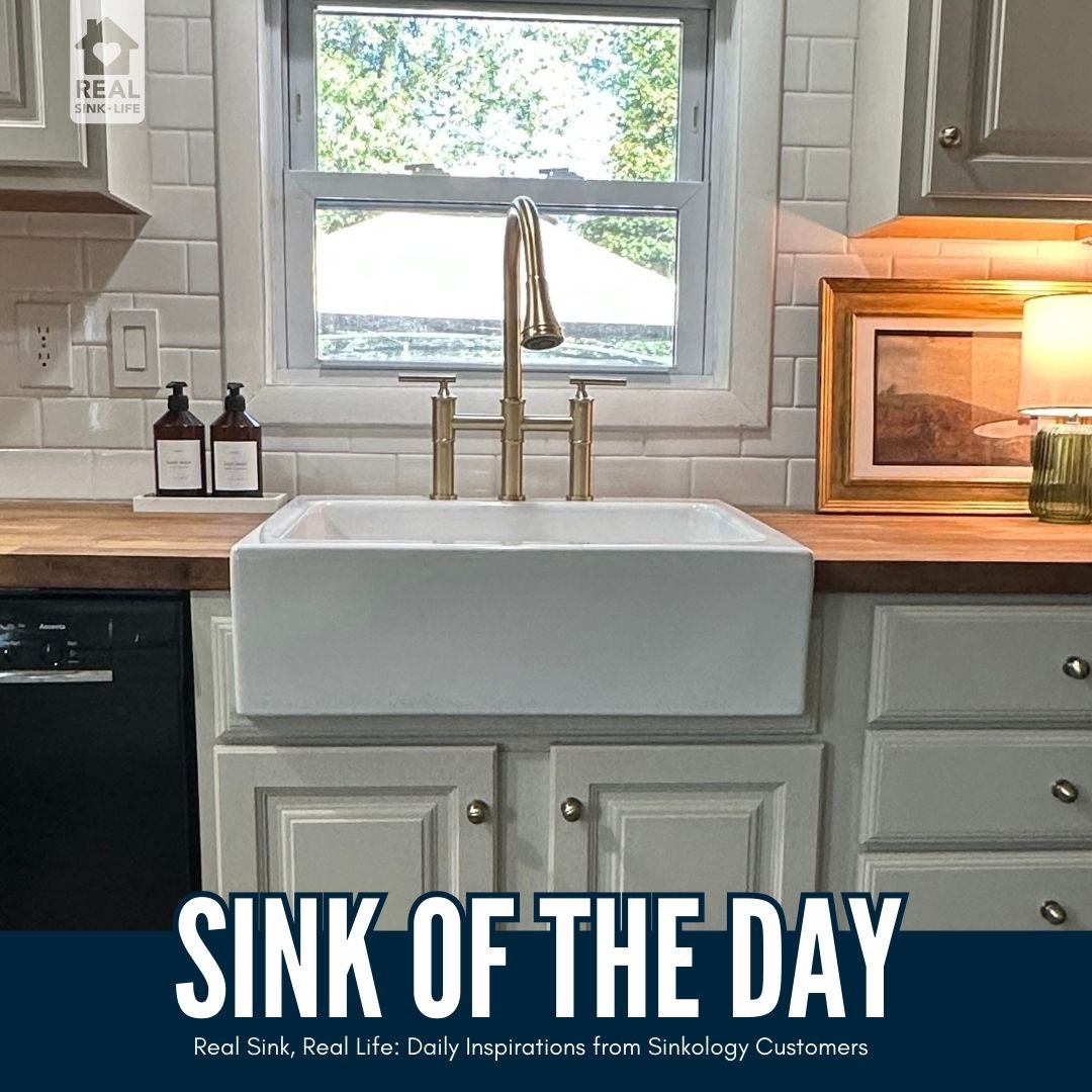 Sinkology's tweet photo. Sink of the Day: Carolyn P. shared her stunning Josephine 26" Quick-Fit® Drop-In Fireclay Farmhouse Sink!

Experience the timeless beauty and long-lasting durability of fireclay—designed to fit easily into existing cabinetry for a seamless upgrade. See more details: https://t.co/JonthsurZd

Want to see your sink in the spotlight? Submit your photo at https://t.co/KGoESM0wJI and you could be featured next. Plus, you’ll be entered for a chance to win a $1,000 Visa gift card! #showusyoursink #sinkoftheday #sinkology