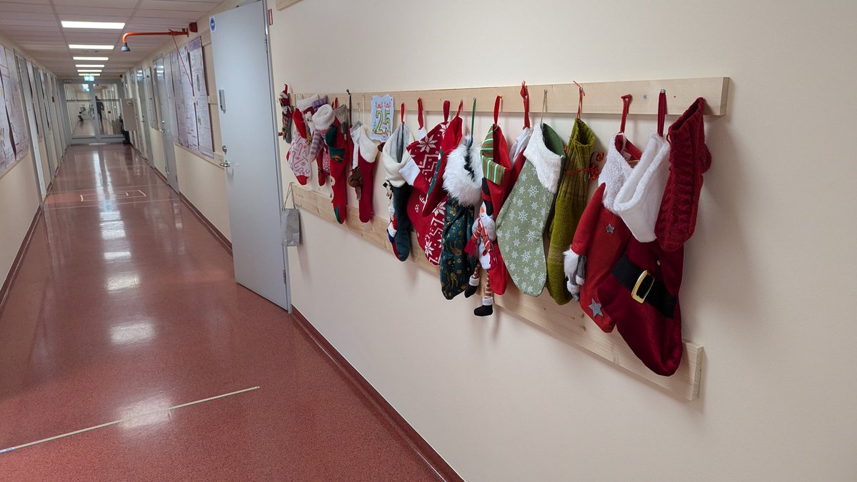 MaksimOseka's tweet photo. Christmas vibes 🎄🥳 at @TallinnTech 
Baking piparkooke 🍪 (ginger bread) and socks for secret Santa🎅 https://t.co/68bgH4trWU