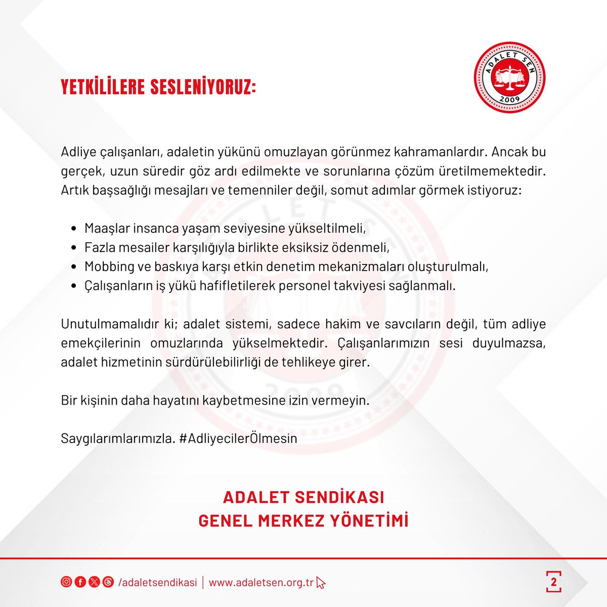 #AdliyecilerÖlmesin