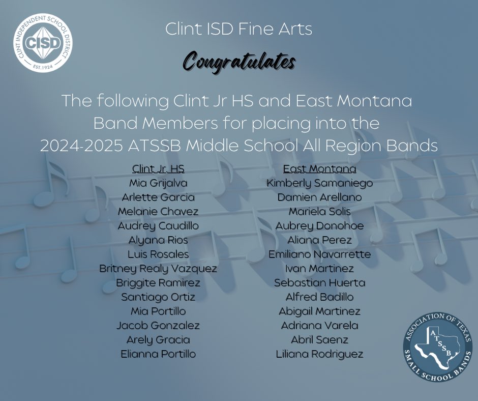 CISD_Fine_Arts's tweet photo. Congratulations Cubs and Rattlers! #YouMakeUs https://t.co/YYfMCBXFSo