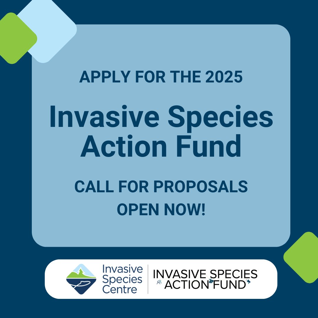 There's one month left to apply for the Invasive Species Action Fund. These funds support collaborative action projects on critical invasive species including invasive plants, aquatics, and forest pests. For more info and to apply by January 15th, visit invasivespeciescentre.ca/grant-opportun…
