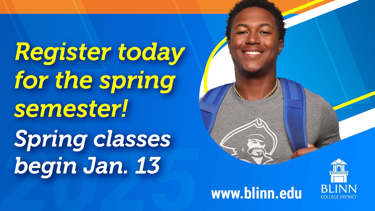 Decorate tree✔️
Holiday shopping ✔️
Registered for spring 2025 classes at #Blinn? 🤔 

Don't wait! Register now to get started at Blinn this spring! Go after your academic goals in 2025 ➡️ blinn.edu/admissions/ind…