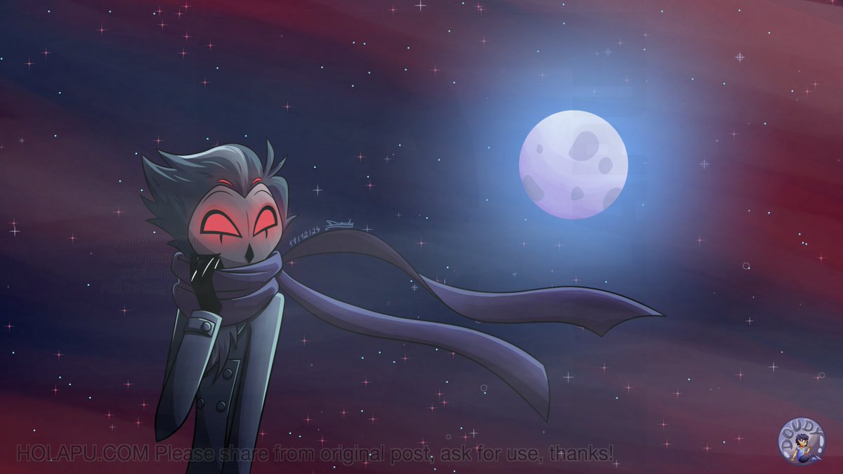 DoudyMerDood's tweet photo. @StolsticeWeek Day 1: The Cold Moon
Nice as a wallpaper tbh. No watermark version: https://t.co/J5eF4ey9BB
Also commissions open =3 https://t.co/mEYdXbtUUa
Started as a simple tradi sketch, figured it'd be a nice new header, so it became this
#HelluvaBoss #Stolas #StolsticeWeek https://t.co/SXy0sLEavc
