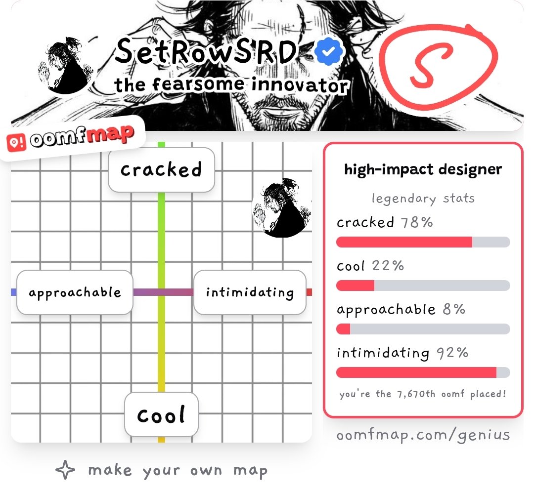 SetRowSRD's tweet image. 😎