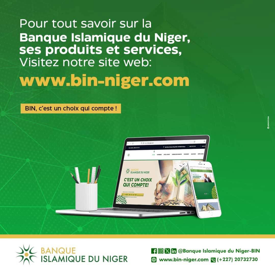 Bonjour à tous ☺️.
Nous vous souhaitons un agréable début de semaine à tous .

Pour tout savoir sur la Banque Islamique du Niger, ses produits et Services , Visitez notre site web: bin-niger.com 

#BanqueIslamiqueDuNiger #financeislamique  #BinNiger #banque #Niger
