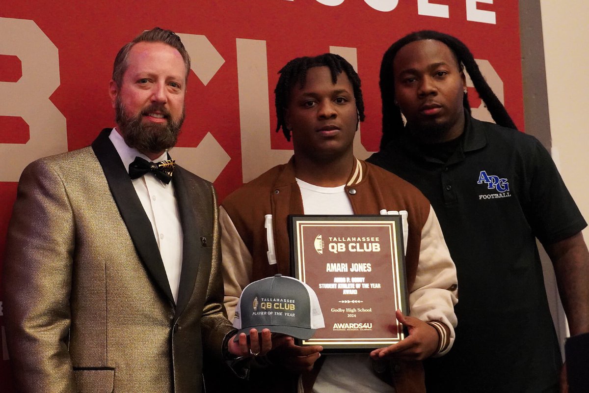 Amos P. Godby Student-Athlete of the Year
Amari Jones
- 87 tackles  
- 2 sacks  
- 8 tackles for a loss
