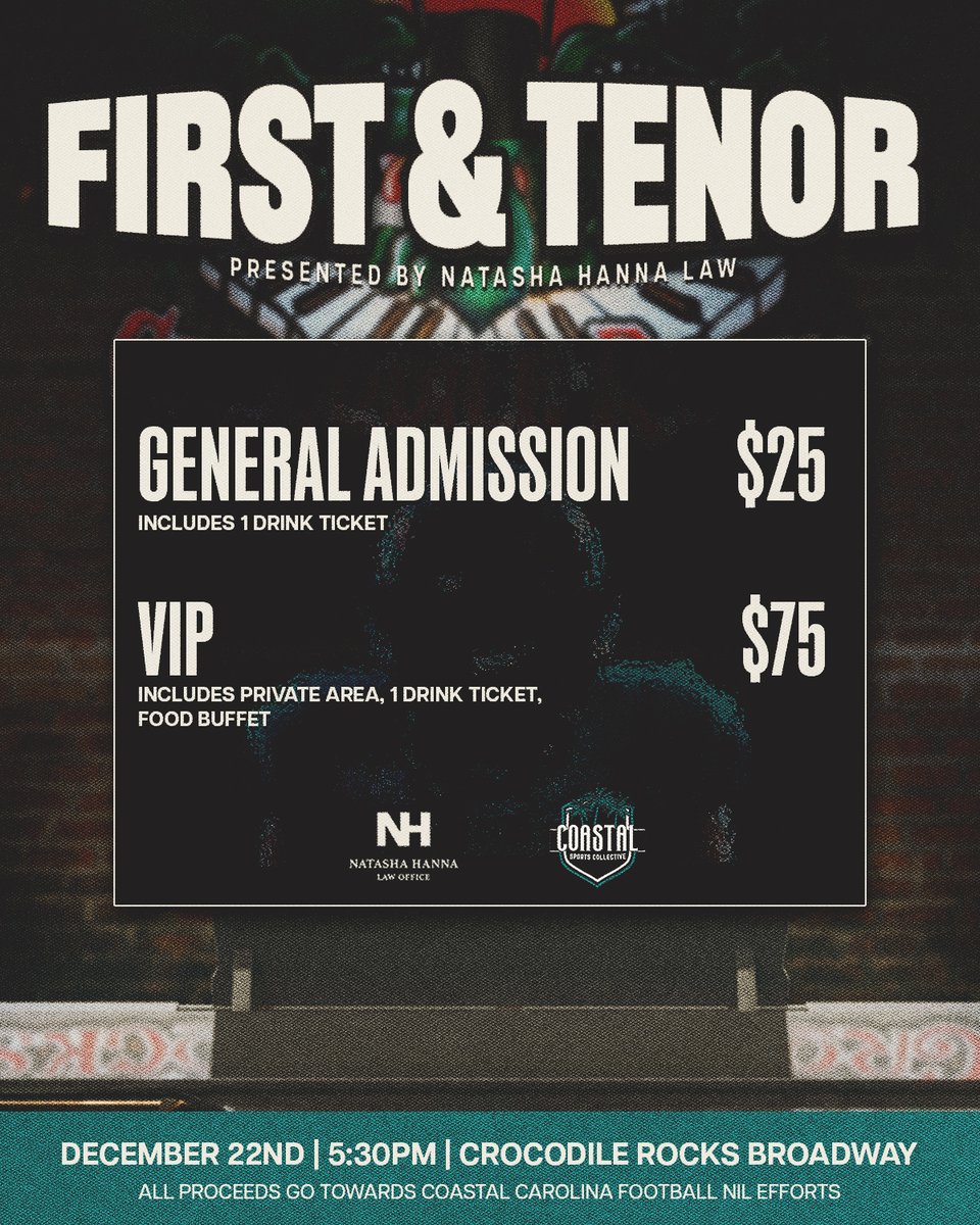 An event that's sure to hit all the right notes 

🎟️: bit.ly/4gDvVkG

#ChantsUp I #TealNation