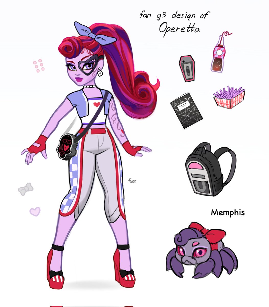 foxo_dolls's tweet image. Operetta g3 fan design ❤️🕸️

(same with other concepts I did post last days)