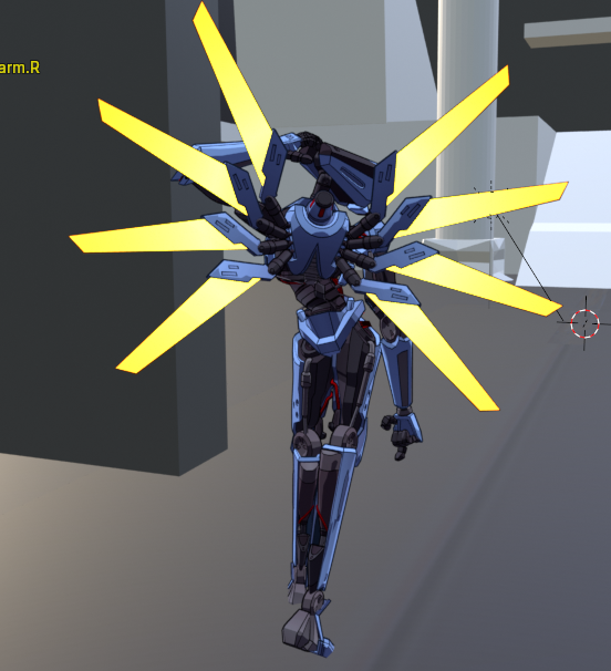 Gabe343XXX's tweet photo. I was messing around with a V1 model in blender and bros absolutely hitting that shit
would you believe me if i said this was accidental
Model by @xetirano 
#Ultrakill #V1 #Blender https://t.co/2ZzfhrgrmH