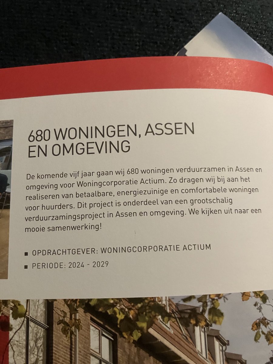 #Assen woningcorporatie #Actium  werkt met #bouwgroepDijkstraDraaisma aan verhoging van het wooncomfort te verhogen. 👍