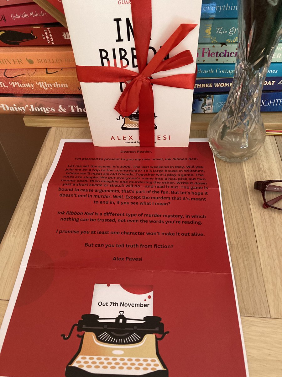 KarenKisreading 📚🐾 (@karenkingston8) on Twitter photo Set up my Bookstagram reviews on Saturday and forgot to share this earlier today🤦♀️.
Thoroughly enjoyed reading Ink Ribbon Red by <a href="/pavesi_alex/">Alex Pavesi (Author)</a> thanks to <a href="/MichaelJBooks/">Penguin Michael Joseph</a> : instagram.com/p/DDrBGWSgGhn/… Set up my Bookstagram reviews on Saturday and forgot to share this earlier today🤦♀️.
Thoroughly enjoyed reading Ink Ribbon Red by <a href="/pavesi_alex/">Alex Pavesi (Author)</a> thanks to <a href="/MichaelJBooks/">Penguin Michael Joseph</a> : instagram.com/p/DDrBGWSgGhn/…