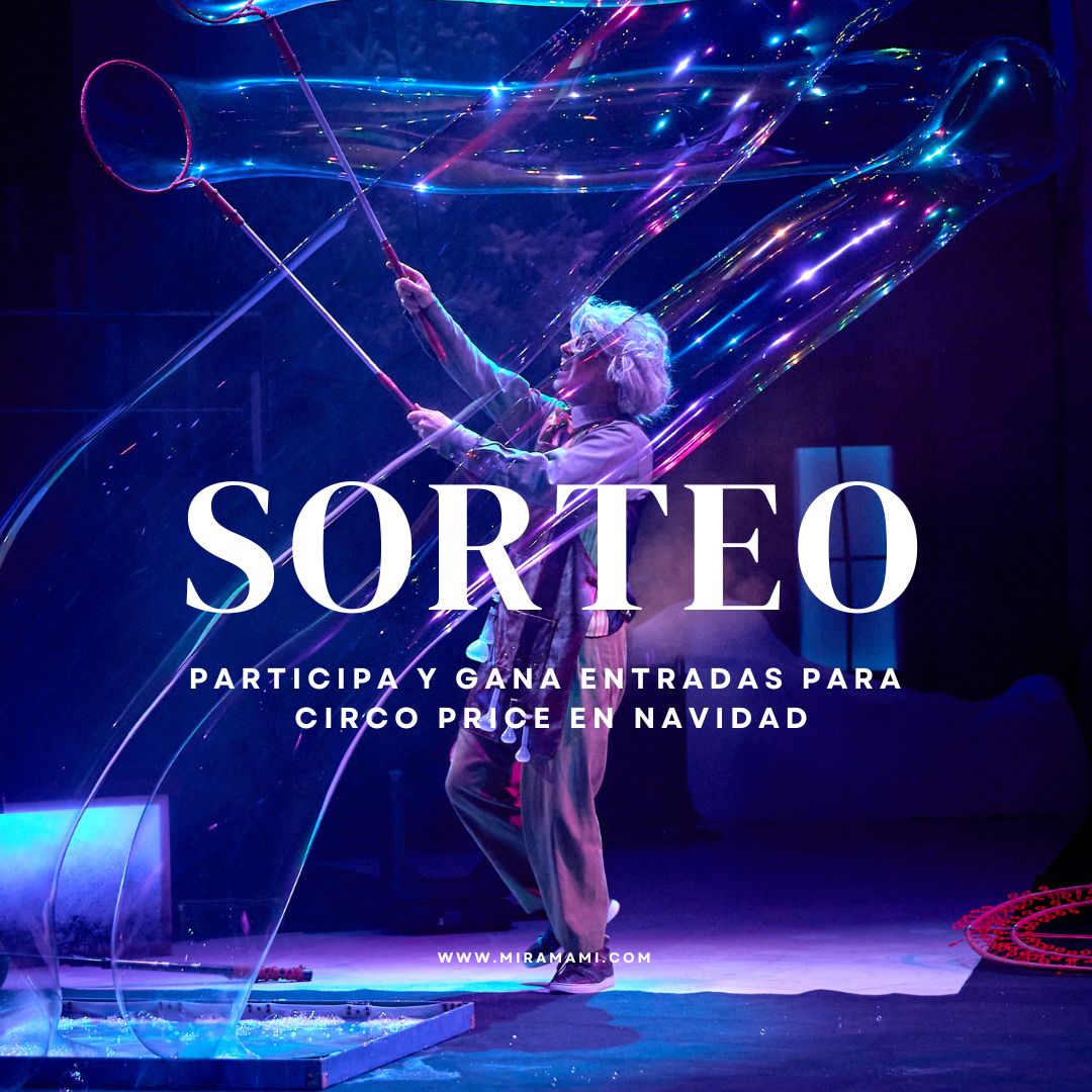 Sorteazoooo navideño ¿Quieres ganar un Pack Familiar de 4 entradas para disfrutar de <a href="/circoprice/">Teatro Circo Price</a> en Navidad?
Tenemos para ti 3 packs familiares y ¡conseguirlo es muy fácil! Sólo tienes que: 📷 ir a MiraMami.com
¡MUCHA SUERTE A TODOS Y A TODAS!