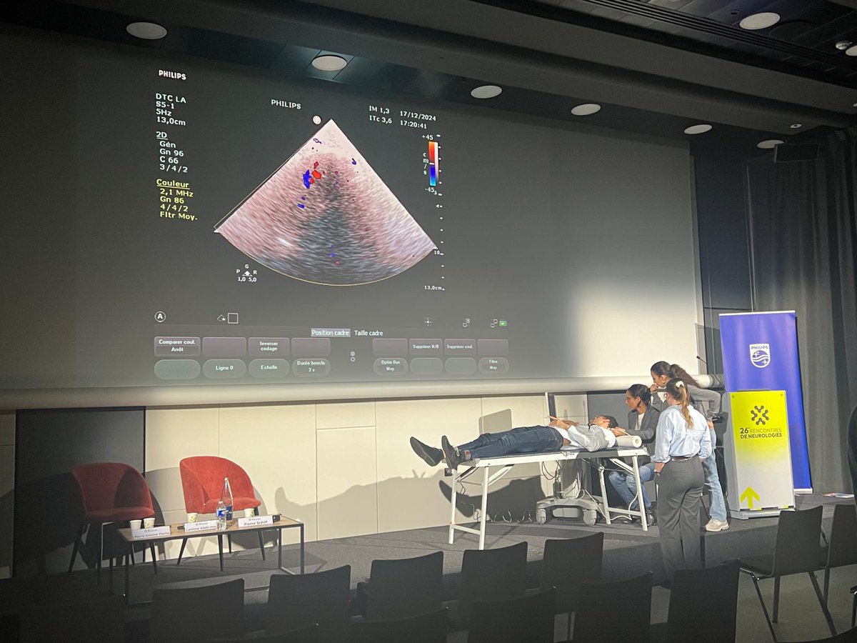 NEUROLOGIES.fr (@neurologiesfr) on Twitter photo Pour son premier atelier, <a href="/Pierre_AntP/">Pierre-Antoine Pioche</a> a proposé aux congressistes d'expérimenter eux-mêmes le doppler transcrânien ! Merci à Philips d'avoir fourni l'échographe #neurologie #rdn26 Pour son premier atelier, <a href="/Pierre_AntP/">Pierre-Antoine Pioche</a> a proposé aux congressistes d'expérimenter eux-mêmes le doppler transcrânien ! Merci à Philips d'avoir fourni l'échographe #neurologie #rdn26