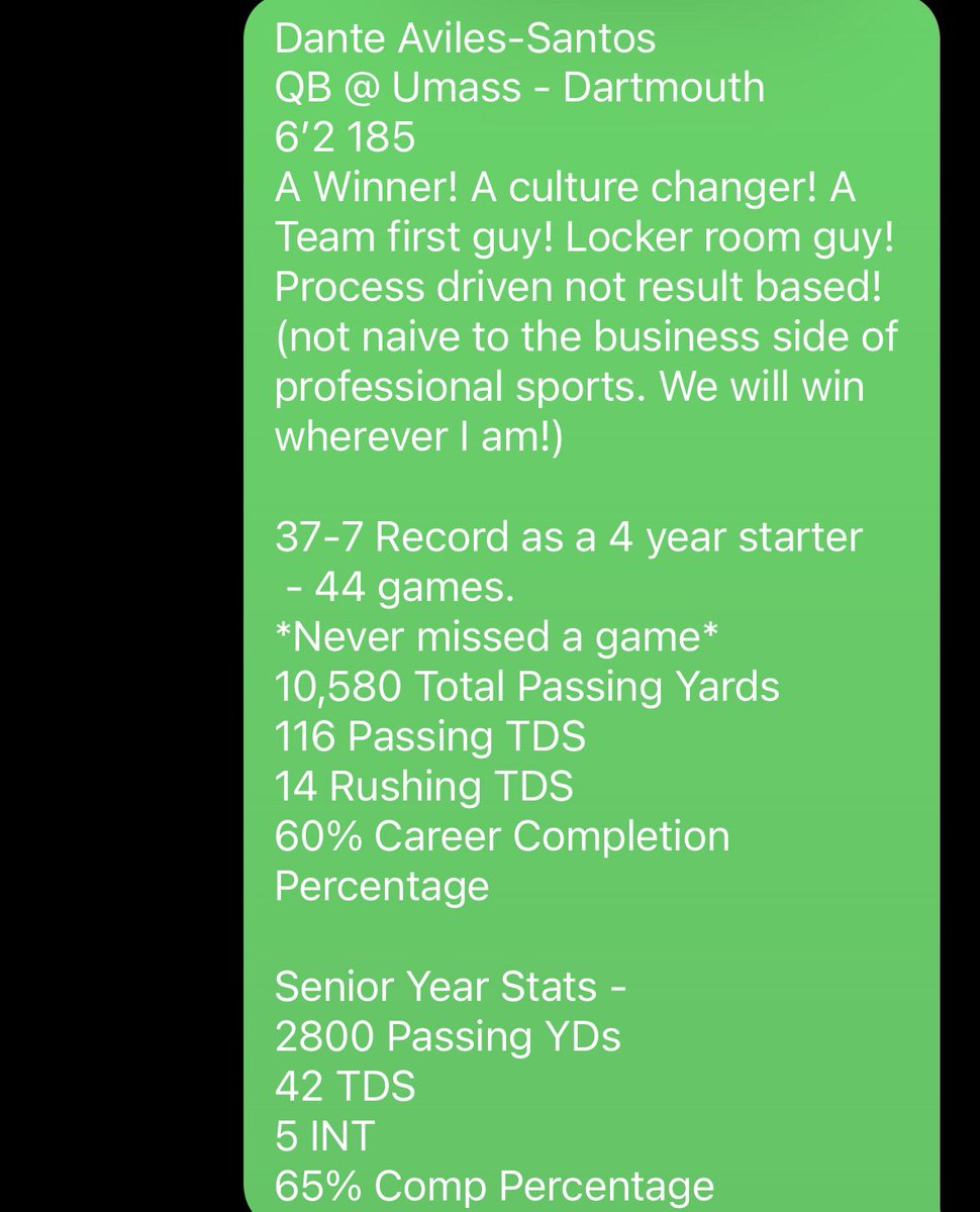 dant5_'s tweet image. Resume speaks for itself! Tape speaks for itself! Reputation speaks for itself!!! There will be someone who take a chance and in the future will realize, that hindsight choice was the right one!!!!