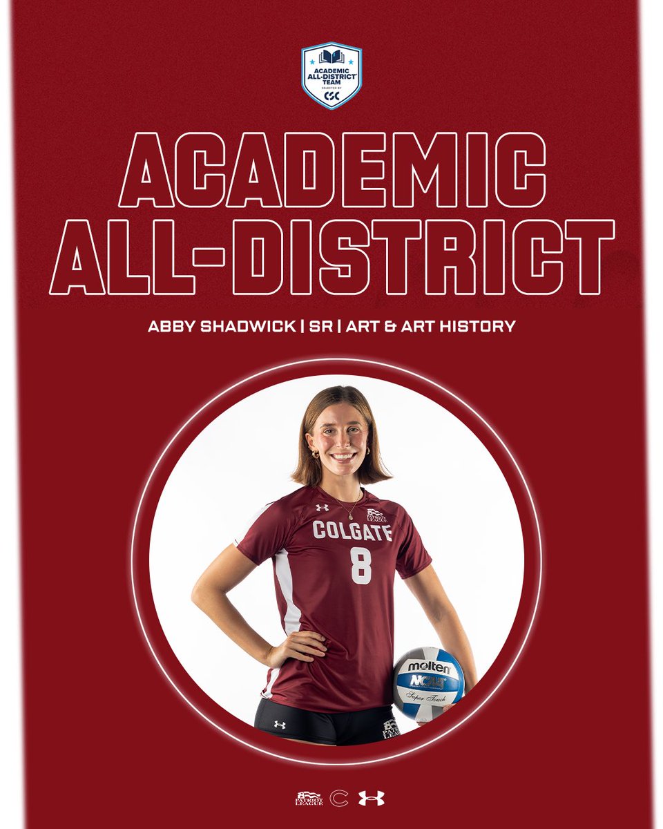 Colgate Volleyball (@colgatevb) on Twitter photo ๐ผ๐๐๐๐๐ข๐๐ ๐ผ๐ก๐ก-๐ฟ๐๐จ๐ฉ๐ง๐๐๐ฉ
Abby Shadwickโs postseason awards haul continues with CSC Academic All-District honors! ๐
#GoGate | <a href="/CollSportsComm/">College Sports Communicators</a> ๐ผ๐๐๐๐๐ข๐๐ ๐ผ๐ก๐ก-๐ฟ๐๐จ๐ฉ๐ง๐๐๐ฉ
Abby Shadwickโs postseason awards haul continues with CSC Academic All-District honors! ๐
#GoGate | <a href="/CollSportsComm/">College Sports Communicators</a>