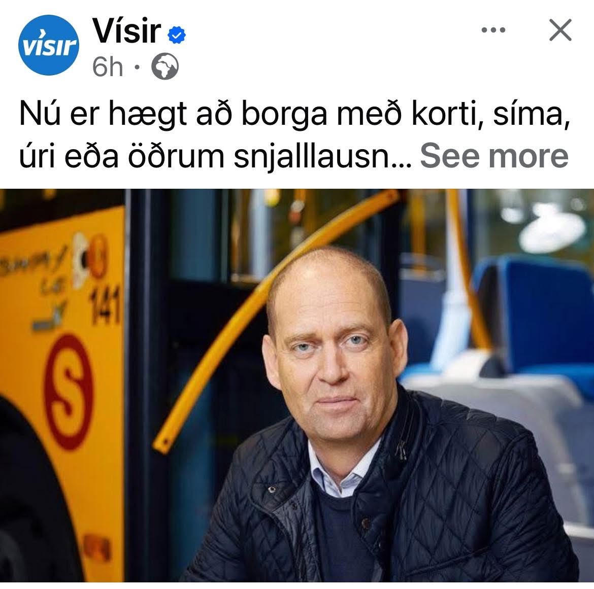 Tækniþróun ársins. Það er hægt að borga með korti í strætó 2024 #ársins