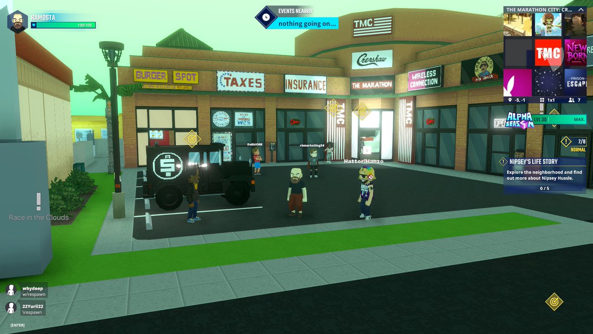 Ramo1283's tweet photo. Hanging out at the TMC Parking Lot in Crenshaw  https://t.co/6xERhYIVmQ #TheSandbox #AlphaSeason4 #AS4SocialChallenge https://t.co/jguC3j68n5