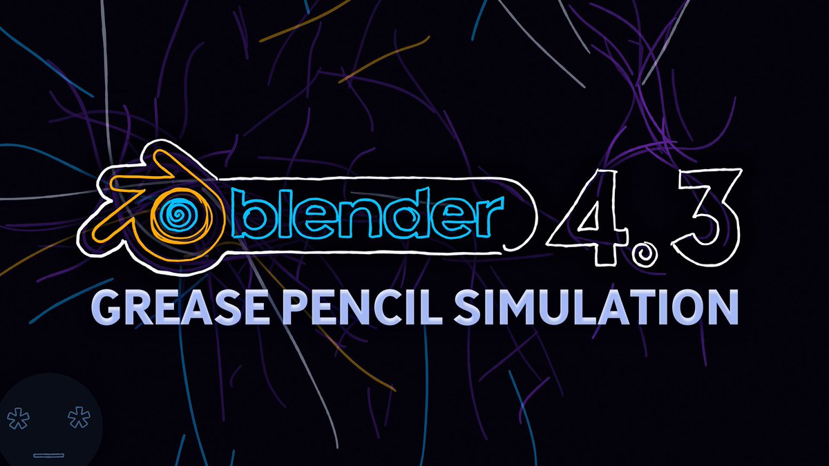 harryblends's tweet image. A thorough tutorial for the Grease Pencil simulation I built for @Blender ‘s 4.3 feature overview #b3d #blender3d #geometrynodes youtu.be/bZ0JU-DSWJs?si…
