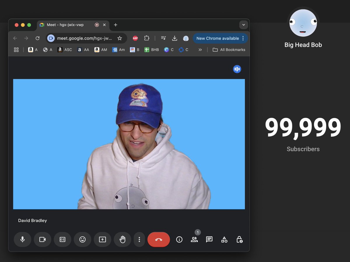 BIGHEADBOB's tweet image. WOW! 100,000 YouTube subscribers! Big Head Bob has connected with our youth, educators, and families through stories, cartoons, and conversations about mental health. 

We're actively looking for ideas, sponsorships, and partnerships. Check out YouTube.com/BigHeadBob