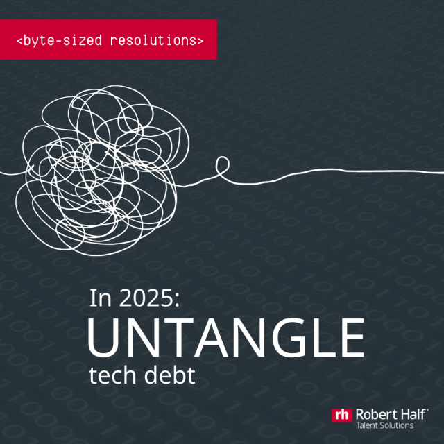 ryanmsutton_RHI's tweet photo. 📋 Have you made your 2025 tech resolutions yet? ​ 🚫 2025 could be your year to eliminate tech debt. We can help you build a scalable talent model to support your goals.​ ​ 📧 DM me for details. ​ ​ #TechDebt #RobertHalf #Cybersecurity https://t.co/djkG43bcfS