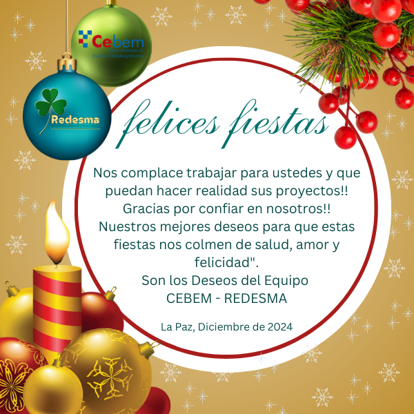 cebembolivia's tweet photo. RECESO DE FIN DE AÑO CEBEM – REDESMA
A partir del día 20 de diciembre entraremos en receso de fin de año y volveremos con más fuerza el día 13 de enero de 2025. https://t.co/KLg3hhNYOp
