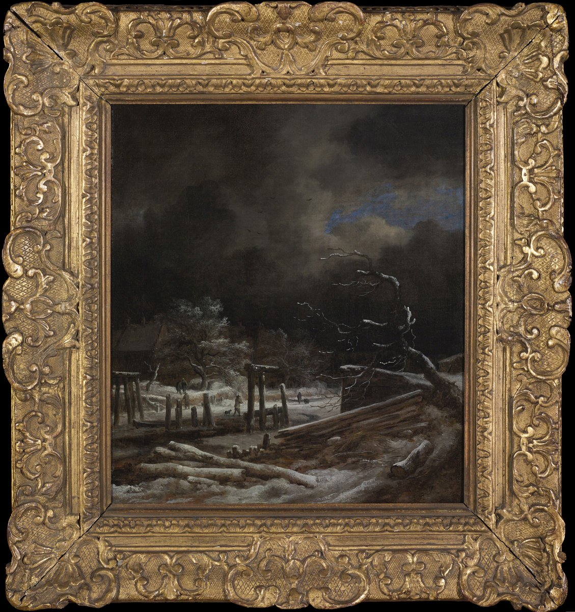 visionocturna_'s tweet photo. "Winter landscape with travelers crossing a frozen river" - Jacob van Ruisdael (after 1655). In collection of the Royal Castle in Warsaw (Zamek Królewski w Warszawie) @Zamek_Krolewski.
#art #fineart #painting #landscape #winter #night #trees #village #road #royalcastle #museum https://t.co/ZUdnPWz081