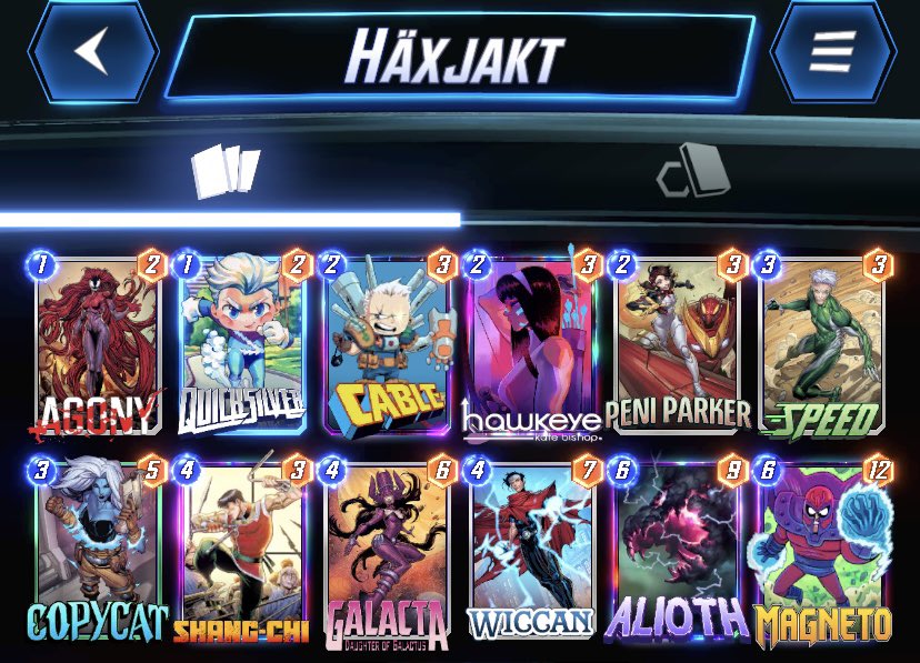 Wiccan is still my favorite card. Opens up so many unpredictable playlines. But ofc alioth is alioth. 😂 <a href="/SnapDecks/">SnapDecks</a> <a href="/MARVELSNAP/">MARVEL SNAP</a>