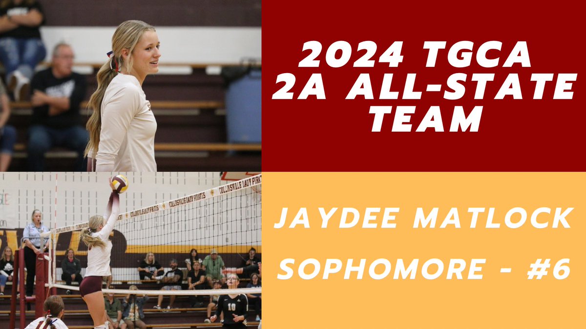Congratulations <a href="/JaydeeMatlock/">Jaydee Matlock</a> 

Big honor! Can't wait to watch you continue to grow! 

🏴‍☠️🏐🏴‍☠️

@gpatt1212 <a href="/cpathletics01/">Collinsville Pirates Athletics</a>