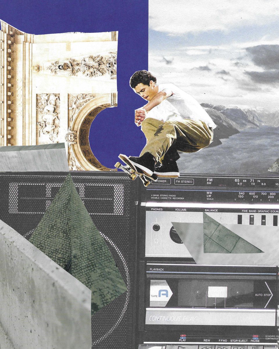 recent collage experiments, really enjoying working on those in the studio