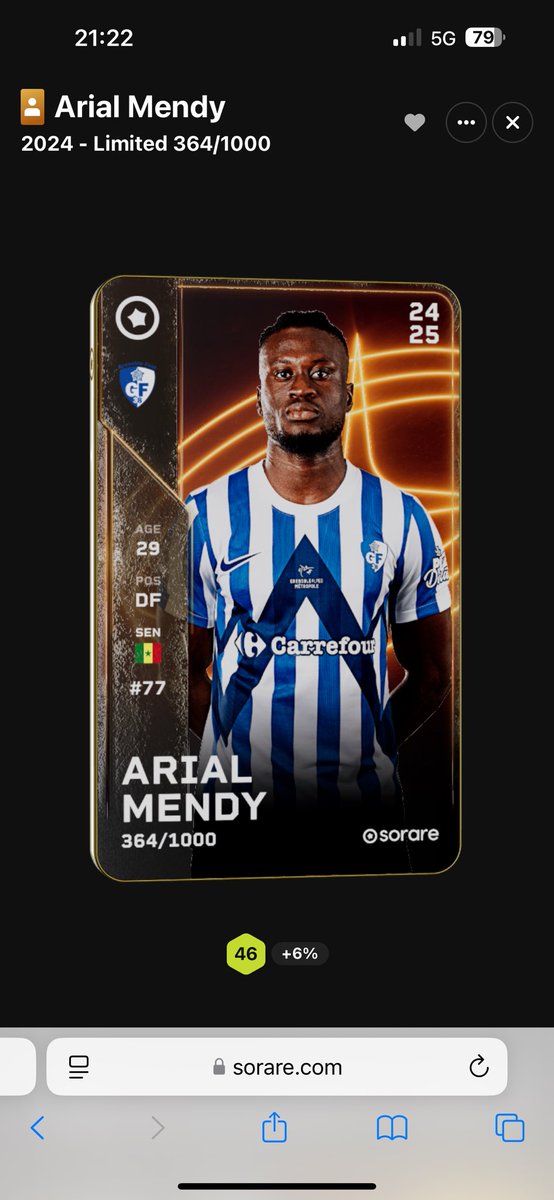GIVEAWAY 🎁 Sorare

Arial Mendy ( Version Christmas ) est à gagner !! 🇫🇷🇫🇷
TAS le Samedi 21 Décembre !!⏳
Pour participer :

✅ follow me 
✅ Retweet et like le post
✅ Commente ton nom Sorare 

Bonne chance 🍀 à tous ! #Concours #Sorare #Giveaway #Limited #soraregiveaway