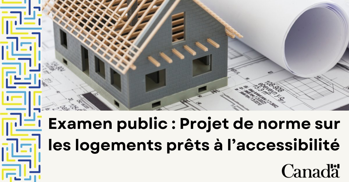 Donnez votre avis! 🚨

Notre projet de norme sur les logements prêts à l’accessibilité est ouvert pour examen public! Partagez vos avis d’ici le 31 janvier 2025 et aidez à créer des logements adaptables et inclusifs pour toute la population canadienne.

👉 ow.ly/9Sxu50UsTi2