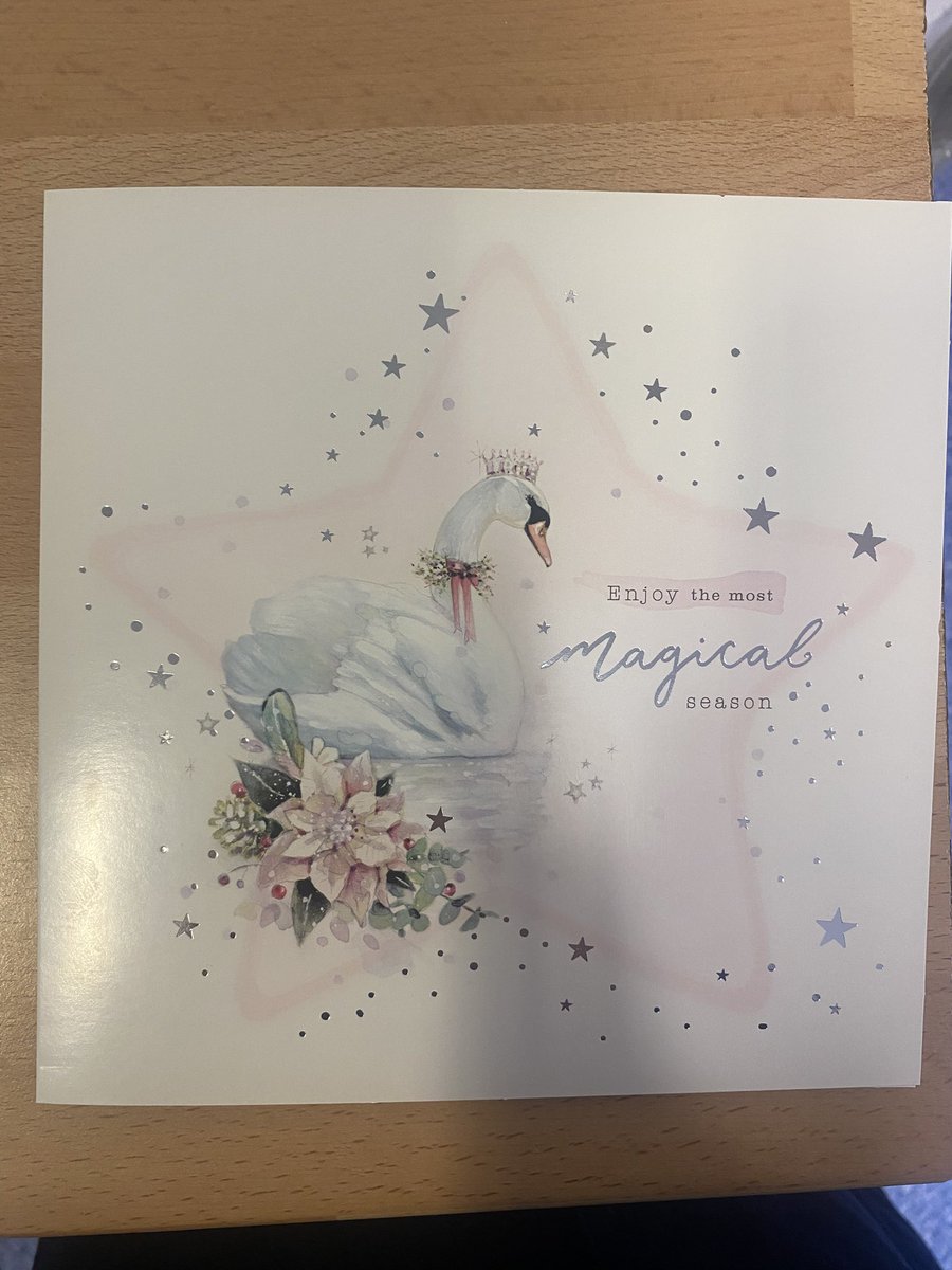 Every Christmas 💙🦢🎄 we receive a beautiful card &amp; donation to the #SwanFund from a bereaved family we supported many years ago. There is so much I can remember about supporting the staff, patient &amp; family at the hardest of times like it was yesterday #Privilege #OneChance ♥️