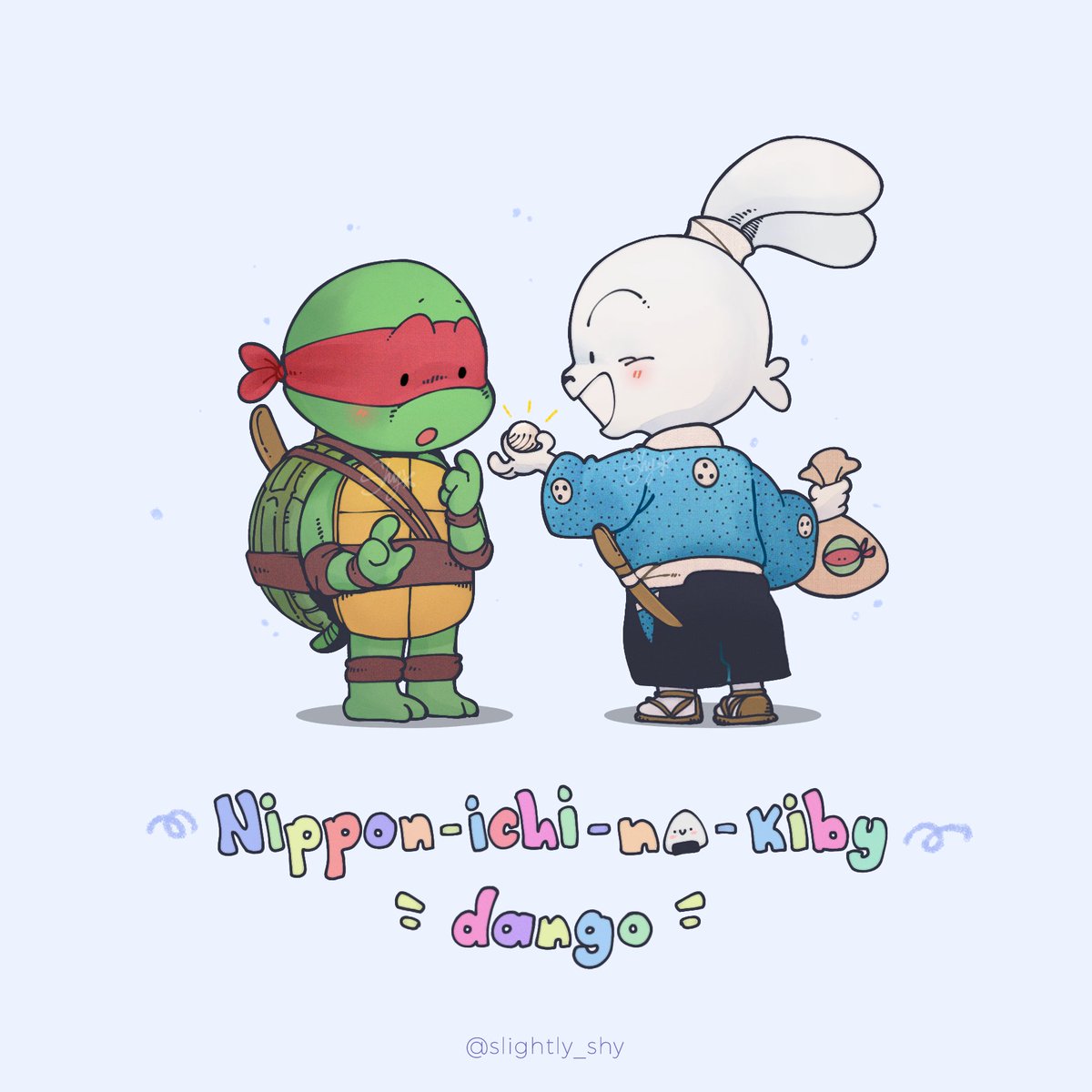 slightly_shy's tweet image. I'd rather eat a bag of rocks.

#leosagi #usagiyojimbo #leotmnt #tmnt #fanart #digitalart