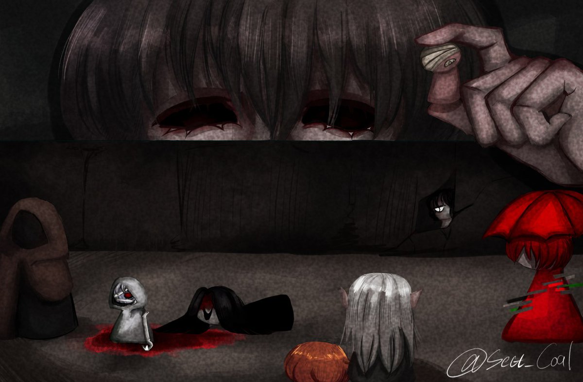 Sect_Coal's tweet photo. Please, more attention to Mr. Hugeface. 

#文字化化  #文字化化_art #Homicipher #Homicipher_art #mrcrawling #MrSilvair #mrscarletella https://t.co/7t1YVmLCyo