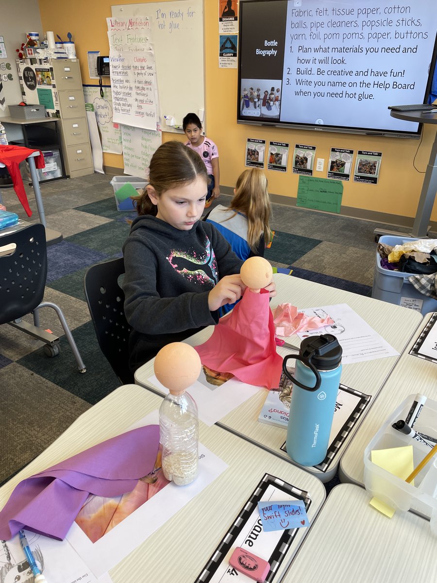 EuclidSchool's tweet photo. Our third graders are working hard getting ready for the annual bottle biography showcase. Check back here later in the week to see some of the presentations! https://t.co/eO467L5sOY