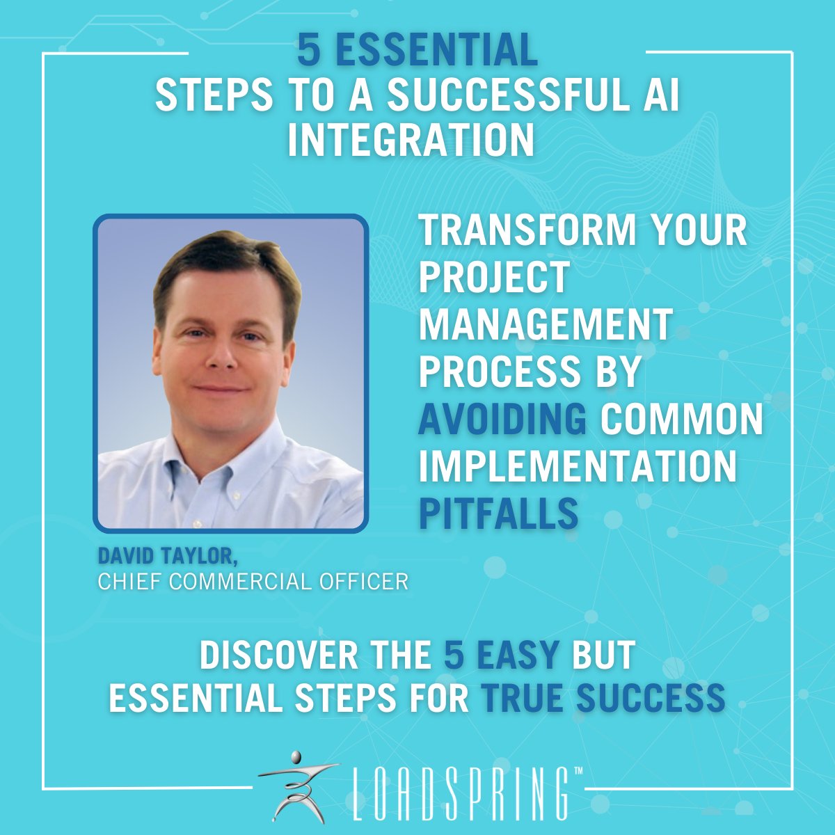 LoadSpring's tweet image. 🚀 5 Steps to AI Success

AI can transform project productivity, but only with a strategic approach. Start with clear goals, ensure high-quality data, assess data health, pilot incrementally, and leverage expert guidance.
hubs.ly/Q02_ZtQr0

#LoadSpring