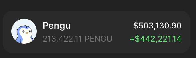 Who has 0$ in their wallet?

Sending $4000 $PENGU 🐧🐧🐧

Drop $SOL wallet, i'm changing that 👇🏼🐧🐧