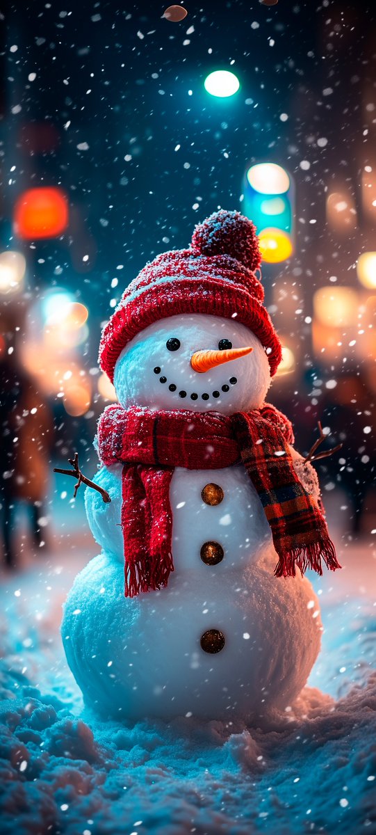 #iphone #wallpaper #car #Christmas #winter #snowman