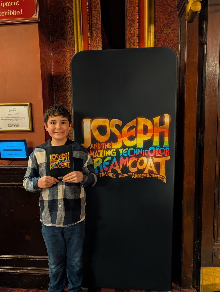 Mix Up Theatre (@mixuptheatre) on Twitter photo Evan (Age 13 ) was another fan of <a href="/JosephMusical/">Joseph the Musical</a> at <a href="/edinplayhouse/">Edinburgh Playhouse</a>
★★★★★
"The music was extraordinary, the orchestra and the cast were all fantastic. My favourite song was "Close every door to me" You could tell how much work has gone into the performances." Evan (Age 13 ) was another fan of <a href="/JosephMusical/">Joseph the Musical</a> at <a href="/edinplayhouse/">Edinburgh Playhouse</a>
★★★★★
"The music was extraordinary, the orchestra and the cast were all fantastic. My favourite song was "Close every door to me" You could tell how much work has gone into the performances."