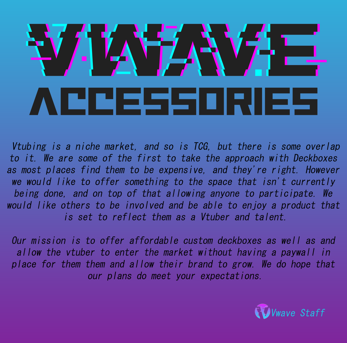 VWaveAccesories's tweet image. Please reach out to #Vtuber / #VtuberEN friends who are interested in making something fun for them!